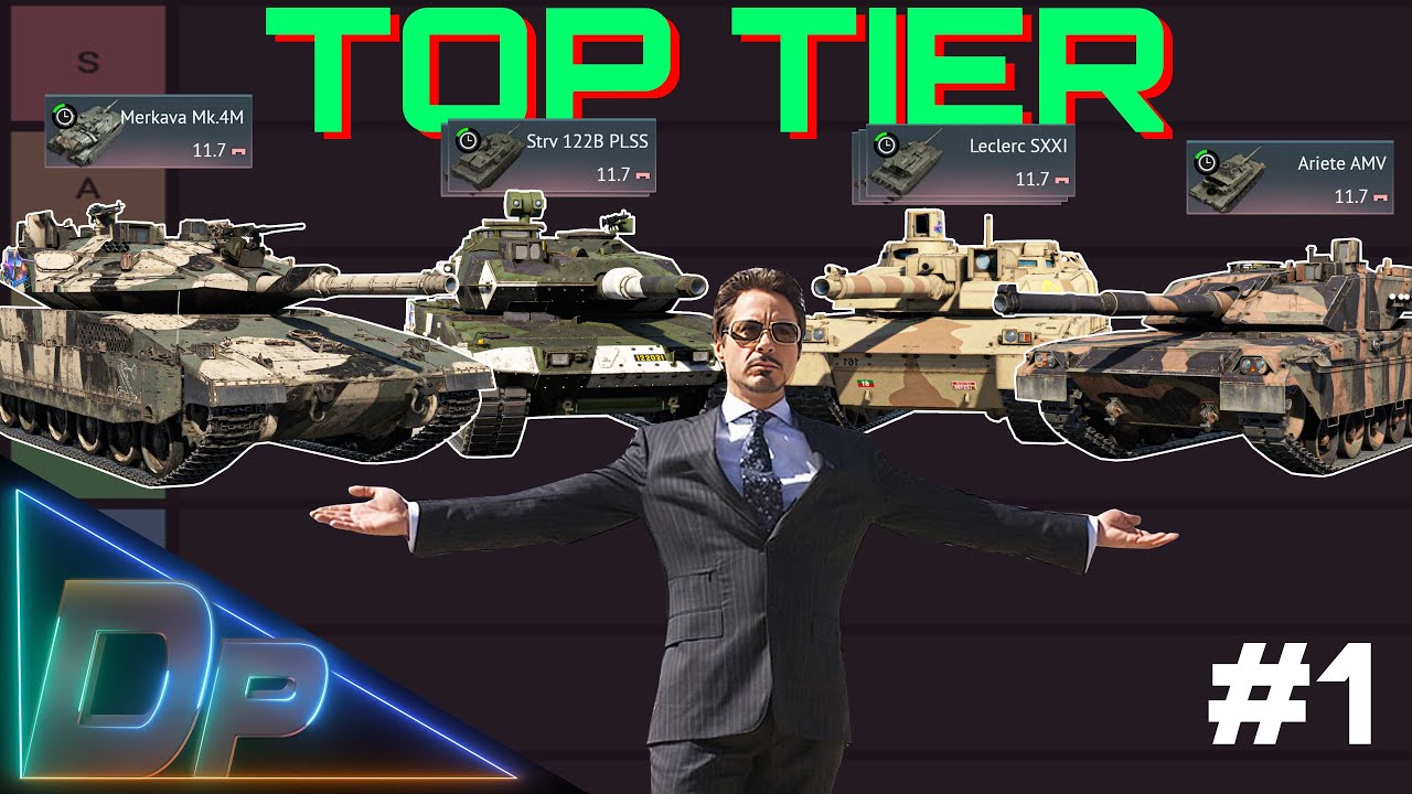 TOP TIER TANKS TIER LIST (1/3) // War Thunder - YouTube