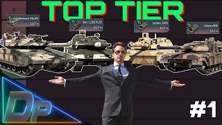TOP TIER TANKS TIER LIST  (1/3) // War Thunder