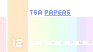 TSA 2012 Paper | Explained Answers | Thinking Skills Assessment (NOW TARA) | Oxford, Cambridge, UCL