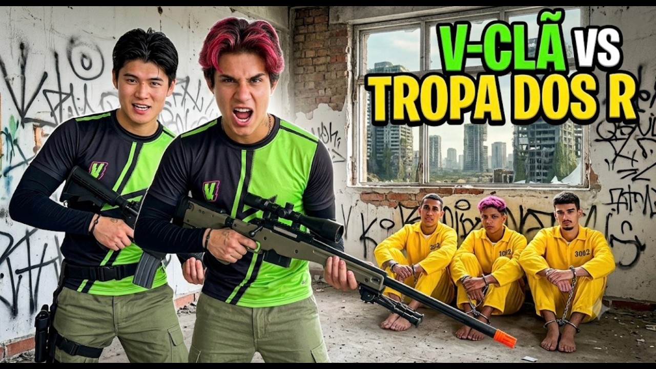 CRIEI UMA COMPETIÇÃO DE AIRSOFT CONTRA A TROPA DOS R *o Leozinho chorou