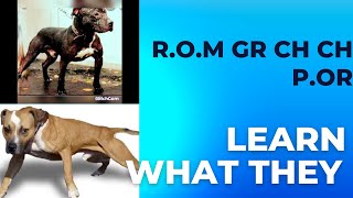 R.O.M. GR CH CH P.O.R. LEARN THE MEANINGS. GAMEDOG LINGO screenshot 3