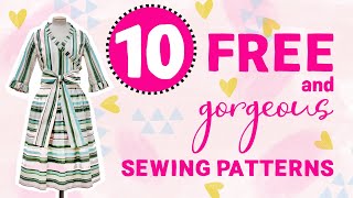 10 FREE GORGEOUS Sewing Patterns! Plus Size Inclusive