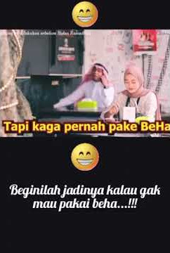beginilah kalau gk pake BH #vidiolucu