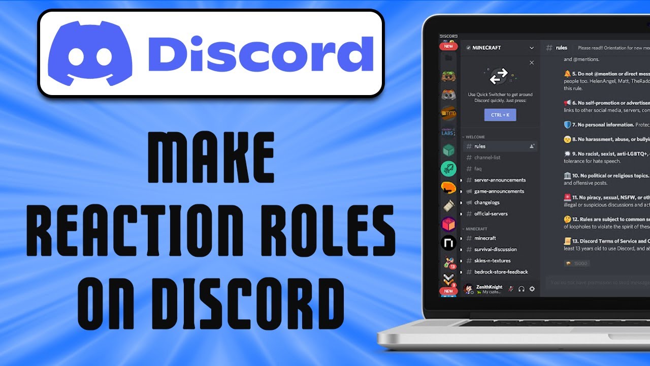 How To Make Reaction Roles on Discord (easy) - YouTube