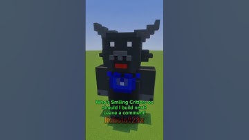 Building Smiling Critters OC in Minecraft (FT. @DaRealDaringDragon) #shorts #smilingcritters