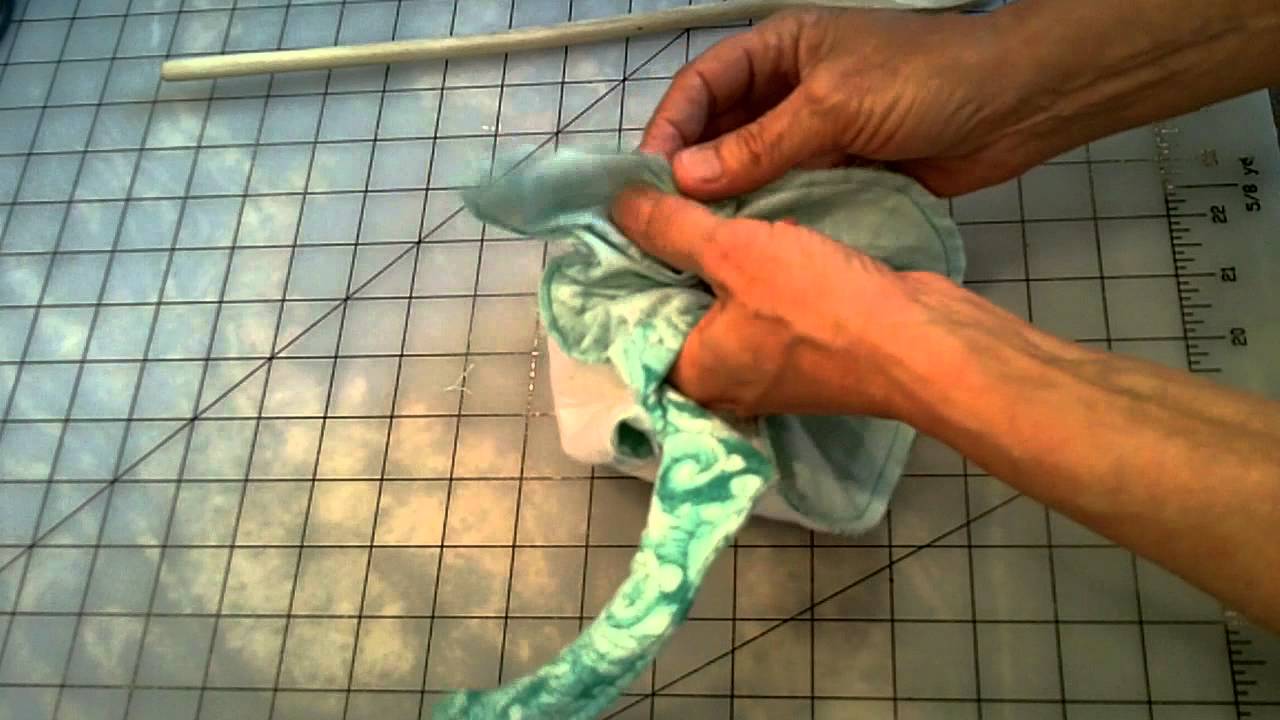 How to turn a narrow strap inside out YouTube