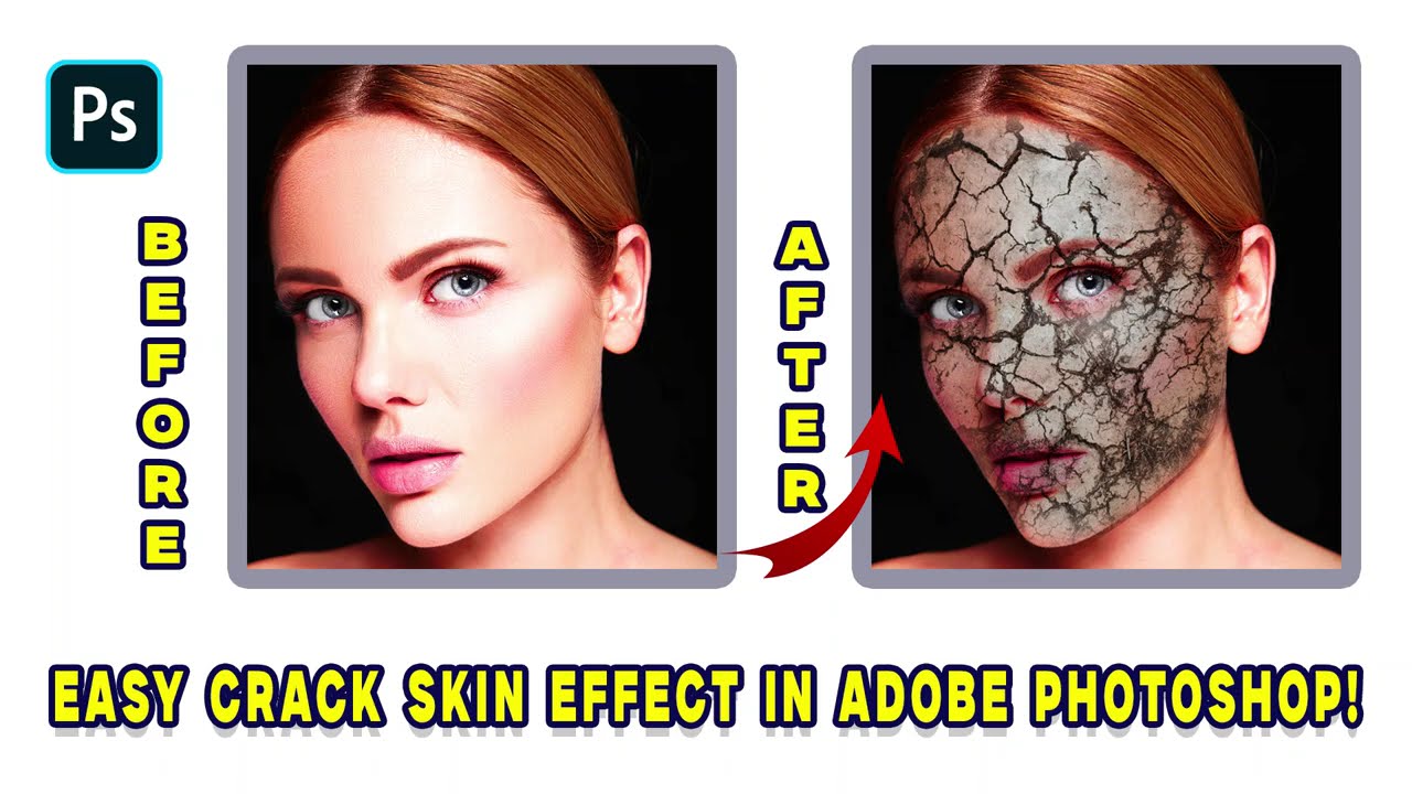 Crack Skin Effect in Photoshop – Easy & Realistic Texture Tutorial!