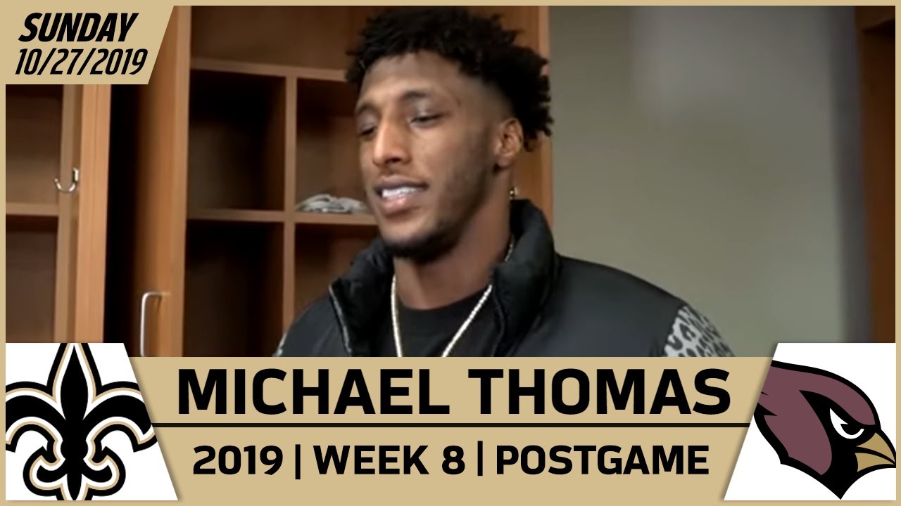 Michael Thomas Talks Brees' Return in Week 8 Win vs Cardinals | New Orleans Saints Football