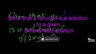General Solution to a differential Equation 2 | First order differential eqn | Advanced Math Tutor