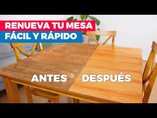 Renovar mesa de terraza con vinilos de exterior: antes y después