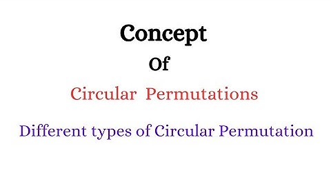 What is Circular Permutation ? |CBSE Class 11 th &12th Maths|All Competitive Exams|@simplemathslogics