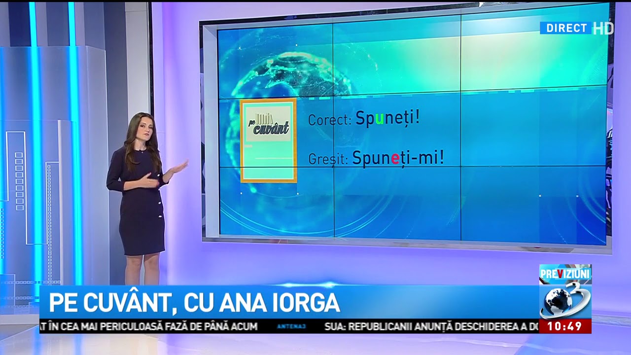 Pe cuvânt, cu Ana Iorga limba romana wikipedia