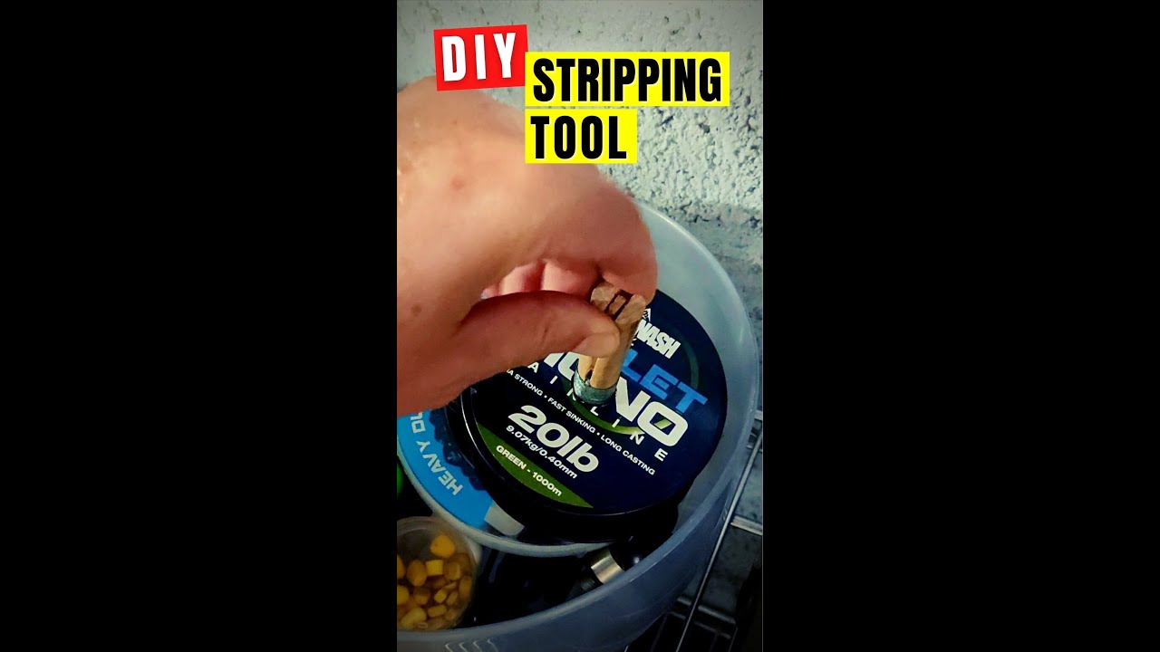 Simple DIY Tool To Strip Line Off Your Fishing Reel 