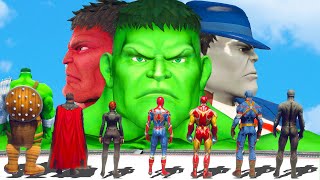 Spider Man \& Iron Man \& Hulk VS Hulk Army - Mr Fixit \& Hulk 2099 \& Hulk Gladiator World War Hulk