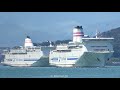 [4K]あかしあ+ゆうかり 新日本海フェリー船隊関門東航 / AKASHIA and YUUKARI - SHIN NIHONKAI FERRY roro/passenger ship - 2022