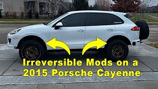 I Cut Up My Porsche! Cutting the Fenders on a 2015 Porsche Cayenne!