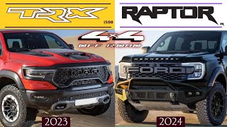 FORD RAPTOR 2024 vs TRX (2023) off road most reliable trucks