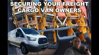 SECURING YOUR FREIGHT #cargovan #owneroperator #loadstraps