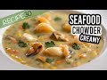 Seafood chowder chunky and creamy guaranteed to be amazing