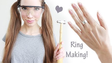 HOW TO MAKE A HAMMERED STERLING SILVER RING
