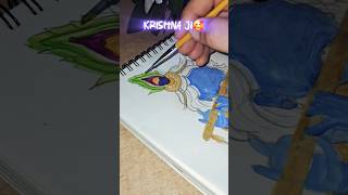 totorial :KRISHNA JI DRAWING😍🧿| #viralvideo #trending #drawing #shortvideo #shorts #artist #art