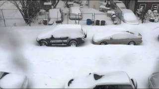24hr Timelapse of Blizzard Jonas in Brooklyn