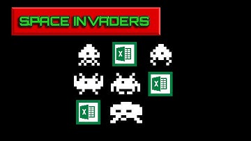 Pixel Art in Excel: Writing the Excel formula for the classic arcade game Space Invaders