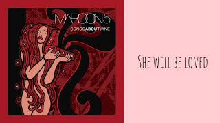 Maroon 5 - She Will Be Loved (Lyric Video)