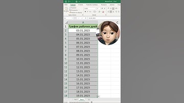 График рабочих дней #excel #лайфхаки #exceltutorial #tricks #обучение #образование