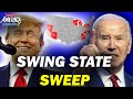 New poll trump winning in every swing state biden attacks trumps legal issues