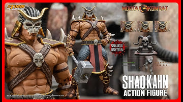 Mortal Kombat Shao Khan Action Figure Storm Collectibles - Deluxe Version