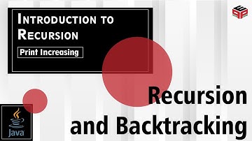 Print Increasing | Intro to Recursion | In English | Java | Video_2