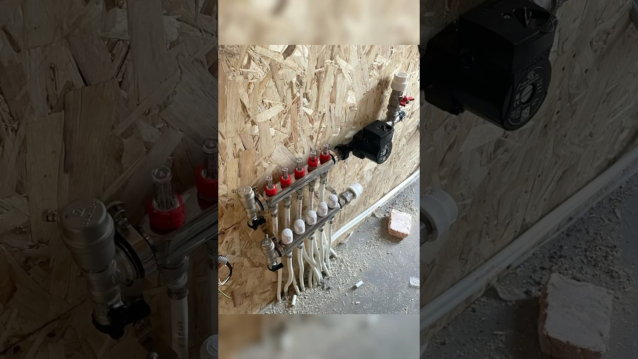 Установка коллектора для теплого пола 🏠
