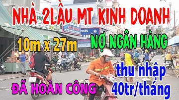 Bán nhà 2 lầu Mặt Tiền Kinh Doanh kế Chợ góc quán cafe. thu nhập 40tr/ tháng. #534