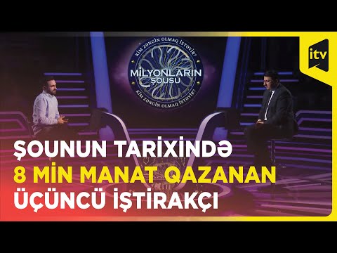 “Milyonçu” şousunda 8 min manat qazanan iştirakçını sən də tanı