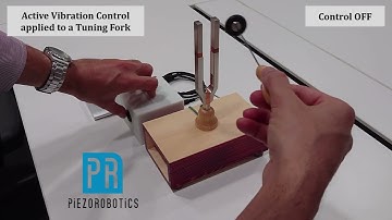Active Vibration Control on a Tuning Fork