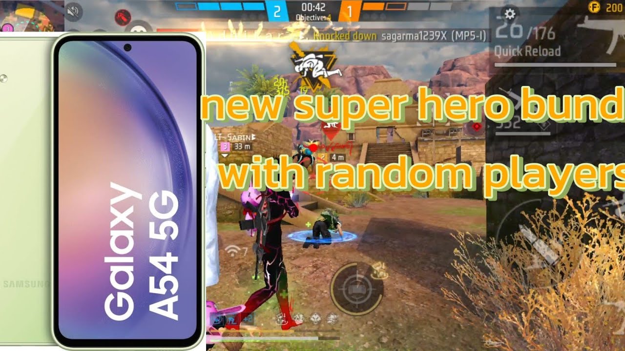 Cs random player game play / new super hero bundle / samsung a 54 5g ...