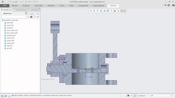 BUTTERFLY VALVE FINAL ASSEMBLY IN CREO PARAMETRIC 4.0.