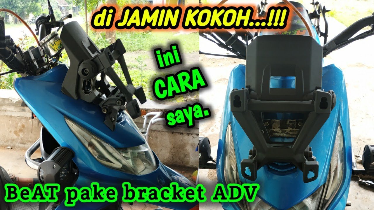 Cara Pasang BREKET VISOR ADV 150 Di Honda BeAT Versi IW Modified Vlog 132 YouTube