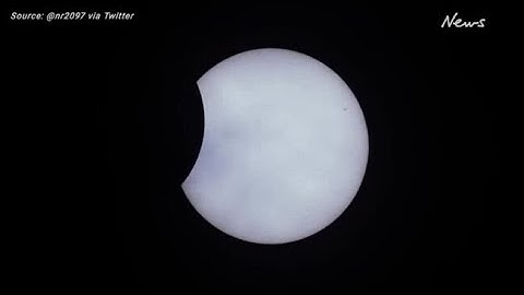 Clouds in front of a beautiful eclipse