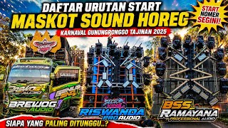 DAFTAR URUTAN Start Maskot Sound Horeg Karnaval Gunungronggo Tajinan 2025