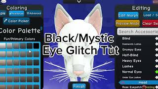 Black/Mythic Eye Glitch Tut #warriorcats #warriorcatsultimateedition #wcue #cat #eyeglitch  #roblox