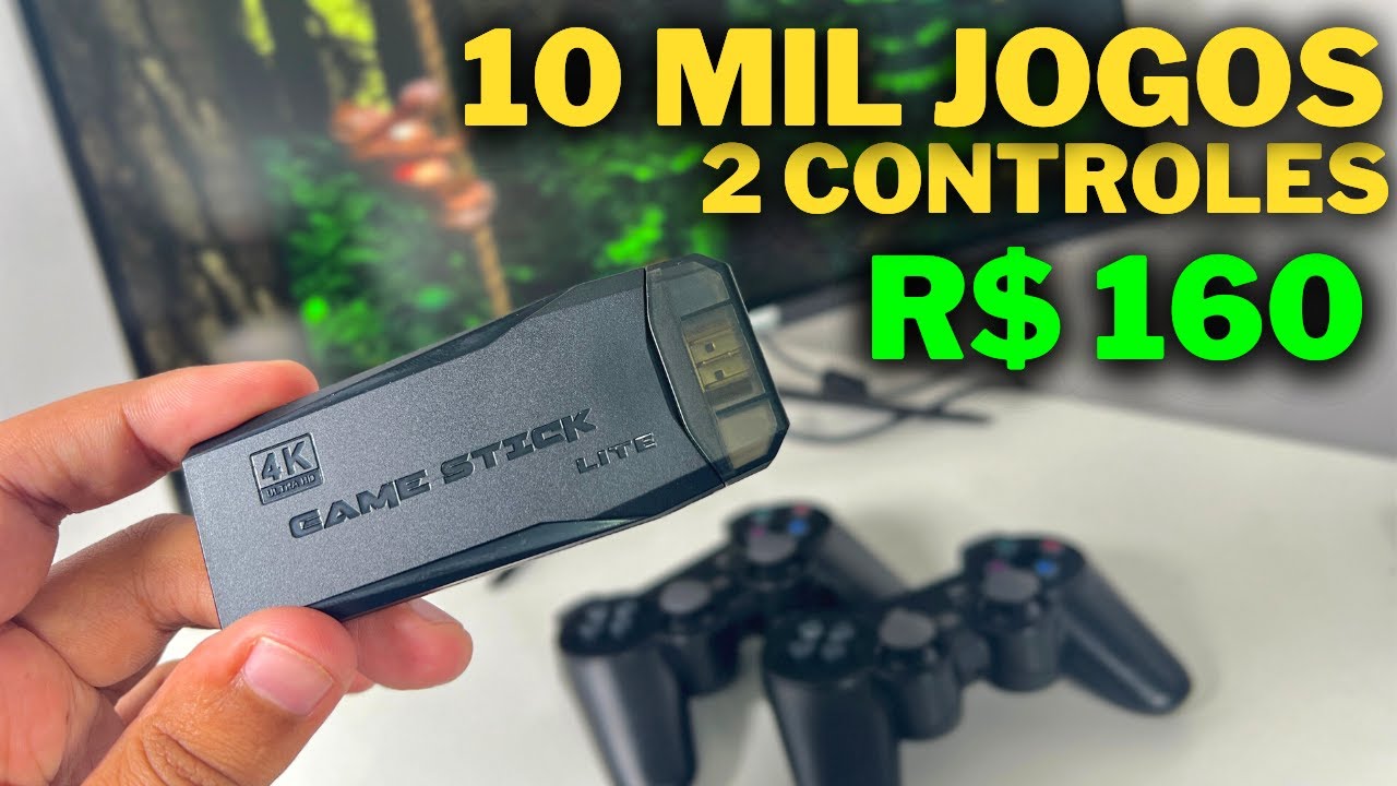 Video Game Stick 4k C/ 10mil Jogos* Taxa de Entrega Grátis em