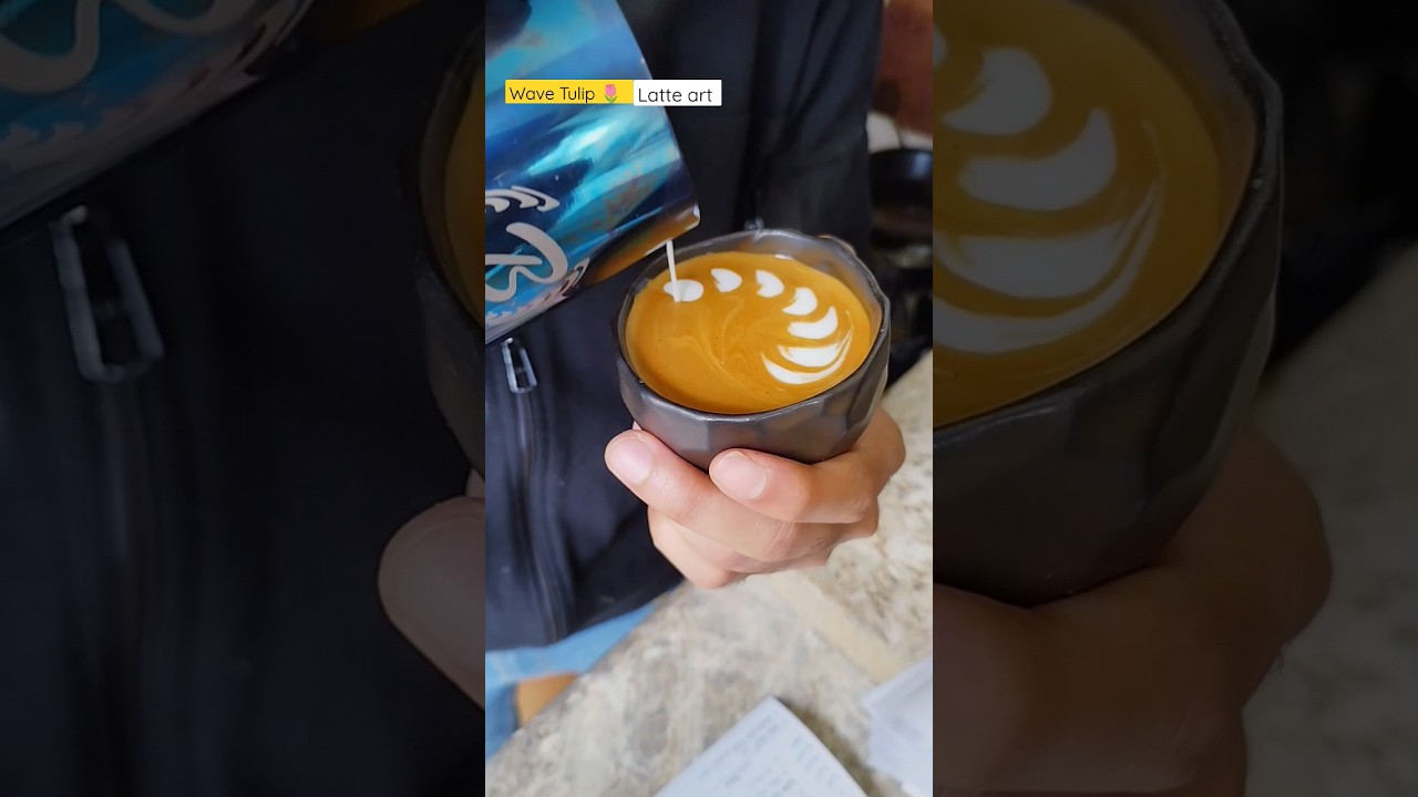 Easy Latte Art #barista #latte #coffee