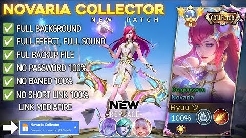 Script Skin Novaria Collector - Dragonsworn No Password | Full Effect Voice | Patch Terbaru