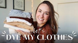 Dyeing my clothes to suit my COLOR ANALYSIS! // AUTUMN Color Season