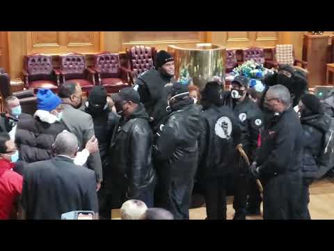 King Rick and his Group of Black Panthers Disrupt a Milwaukee Mayoral Debate on Feb 3rd, 2022