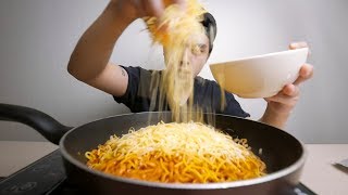 Cheesy Korean Fire Noodles