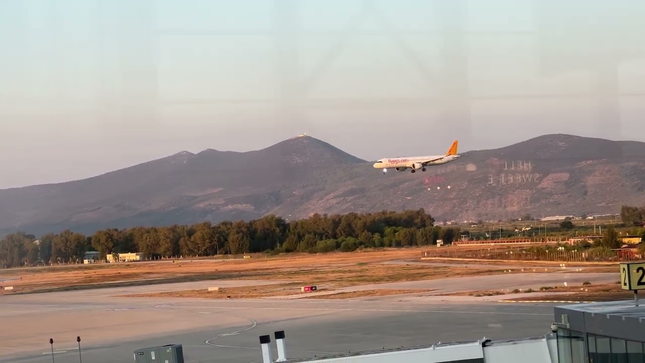 Pegasus Flight Landing at BJV Milas–Bodrum Airport - 01 October 2025