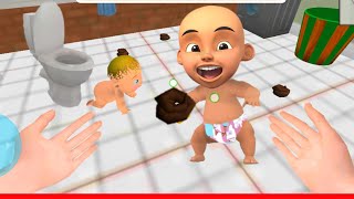 Bayi Sultan Upin Nangis Mau Boker Sembarangan - Mother Simulator Virtual Life